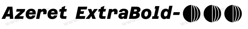 Azeret ExtraBold字体转换